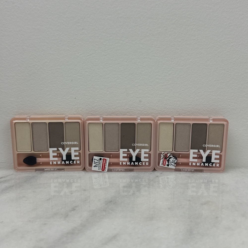 Lot Of 3 Covergirl Eye Enhancers Nude Shadow Collection 280 Natural Nudes 0.19oz